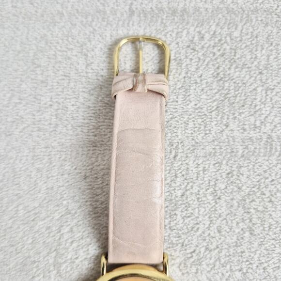 Laura Biagiotti Womens Swiss Quartz Watch Pink Leather Gold Floral 37mm Read* - Picture 9 of 16